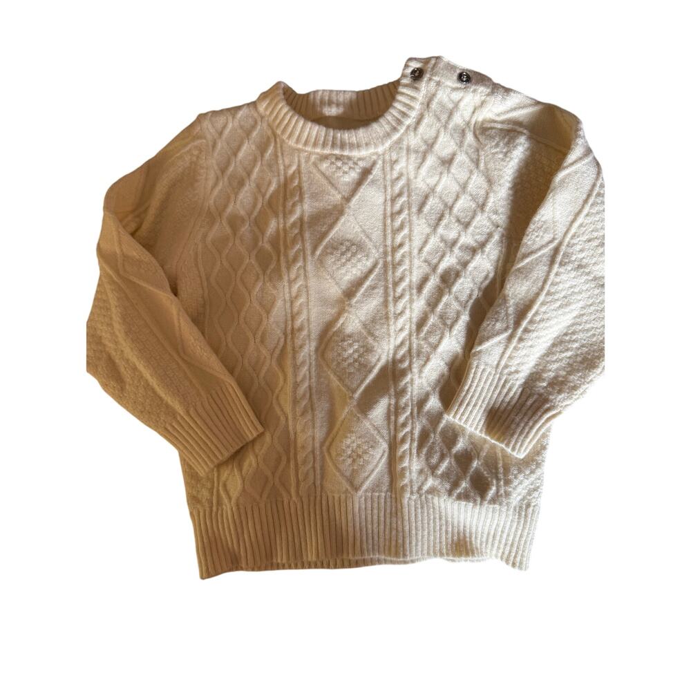 Off white cream sweater size 4